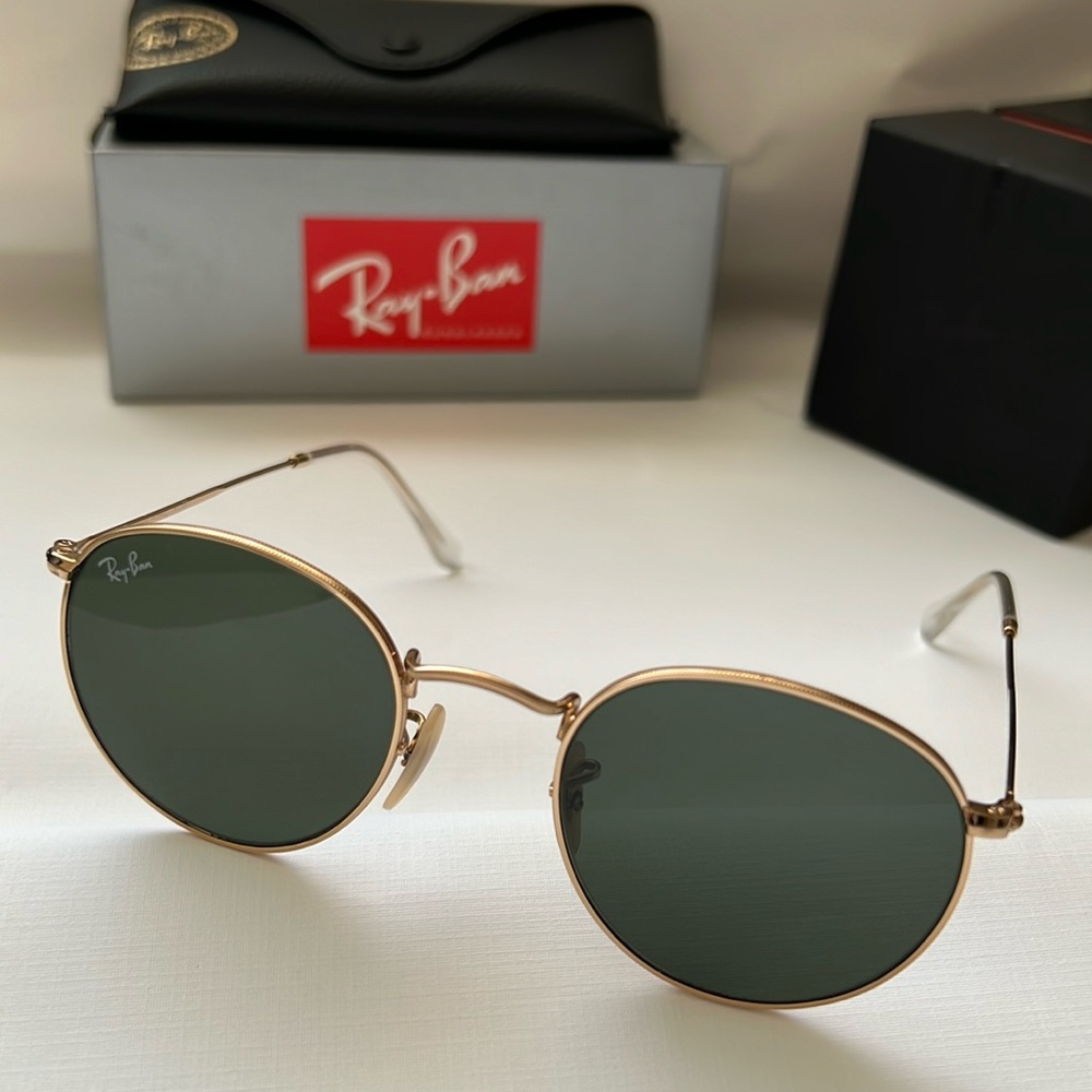 Ray-Ban RB3447-N round metal 50-21-145 sunglasses